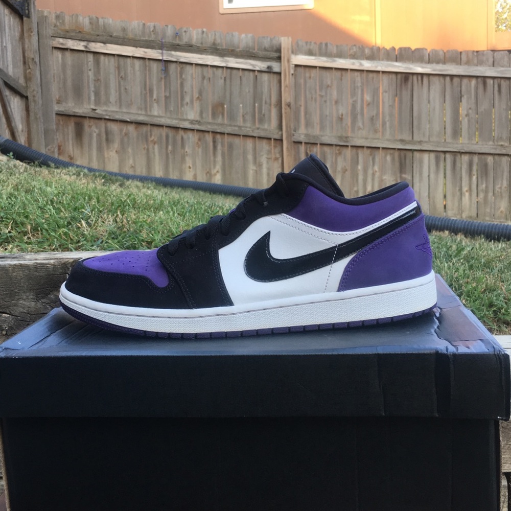 Jordan 1 Low Court Purple Size 11